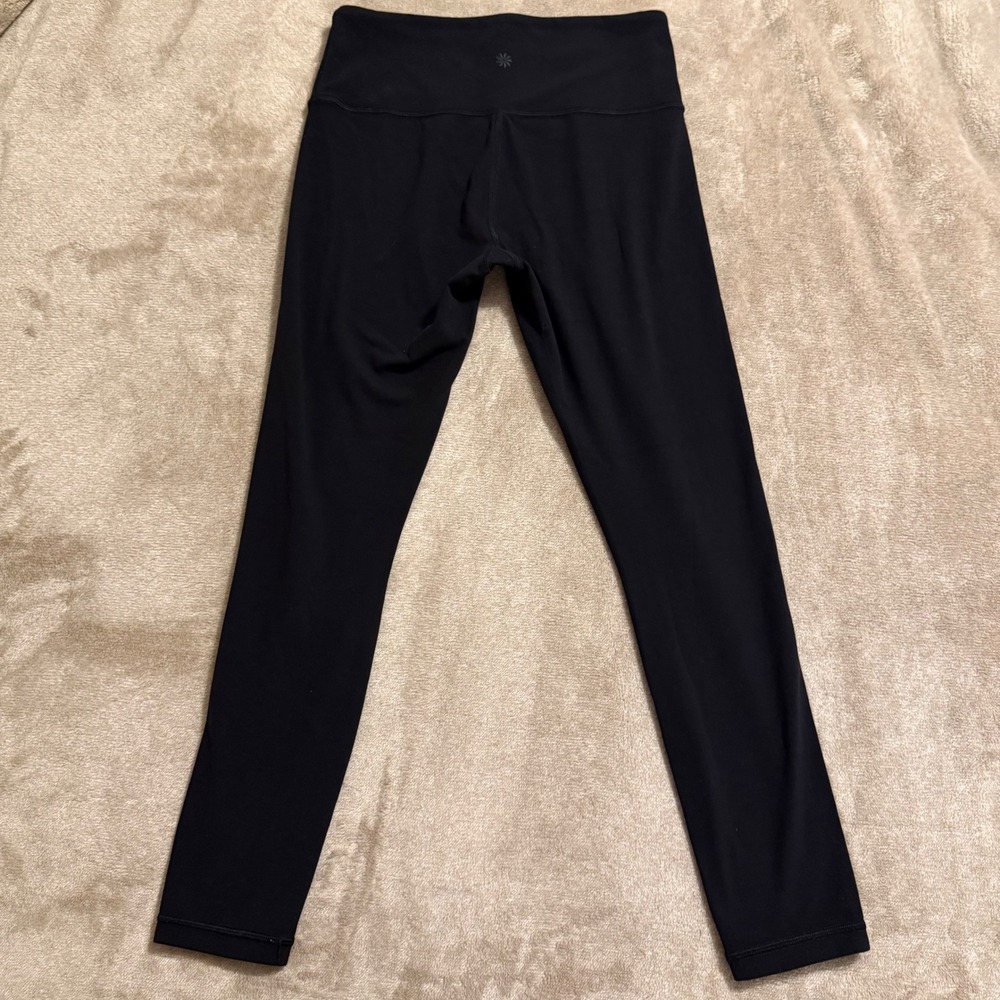 Athleta Elation 7/8 Tight Powervita Black High Rise Yoga Leggings Womens Small - Picture 2 of 8